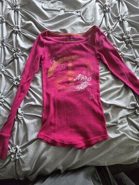 Aero Pink Waffle Knit  with Orange Trim